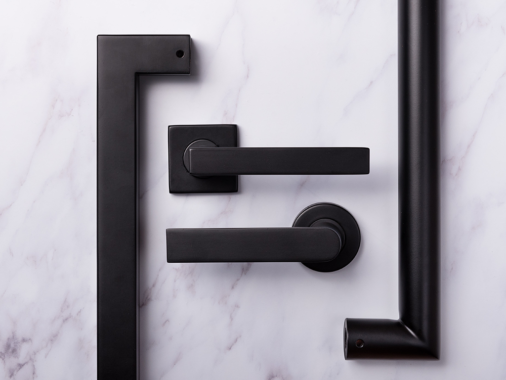 Black Series the new matte black door hardware from UNION ASSA ABLOY